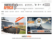 Tablet Screenshot of habitatafrica.co.za